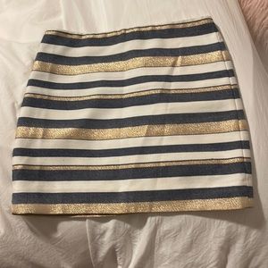 J crew striped skirt